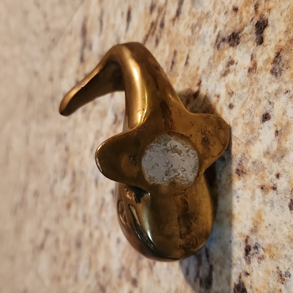 Vintage Brass Whale - Picture 5 of 7